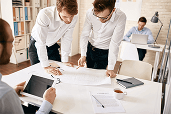 People working together in an office