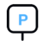 parking sign icon